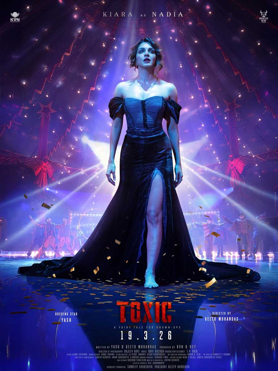 Toxic Movie Review Telugu: కె.జి.ఎఫ్ తర్వాత బాక్సాఫీస్ దగ్గర యశ్ మాస్ ర్యాంపేజ్, ఇంతకీ ‘టాక్సిక్’ ఎలా ఉంది? థియేటర్కి వెళ్లేంత వర్త్ ఉందా? - NaaTV Telugu Toxic Movie Review - kiara advani as nadia First Look Poster